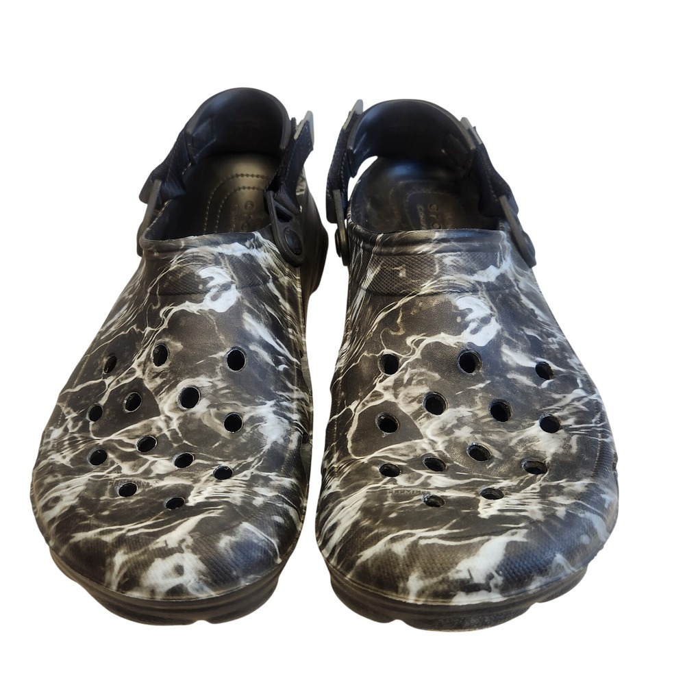 CROCS All Terrain Elements Clogs Shoes Mens 10.5 Mossy Oak Camo Adjustable - Picture 2 of 7
